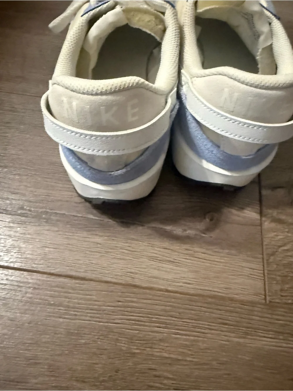Nike waffle debut Cream and Pale Blue Sneakers